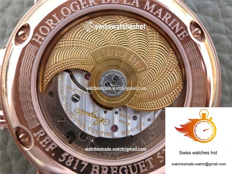 Breguet Marine Big Date 5817 5817BR/Z2/5V8 GF Factory Black Dial 8