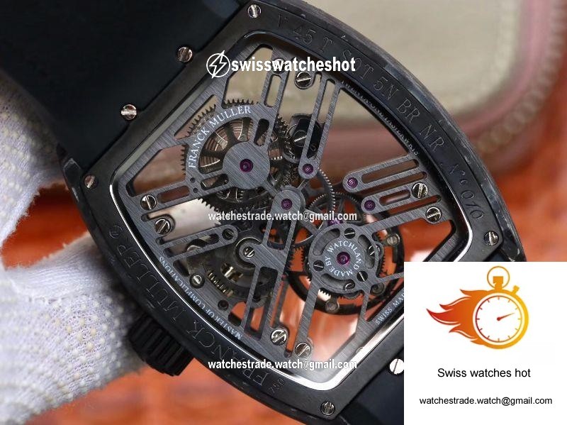 Franck Muller Vanguard Skeleton V45 T SQT Tourbillon Skeleton Dial 8