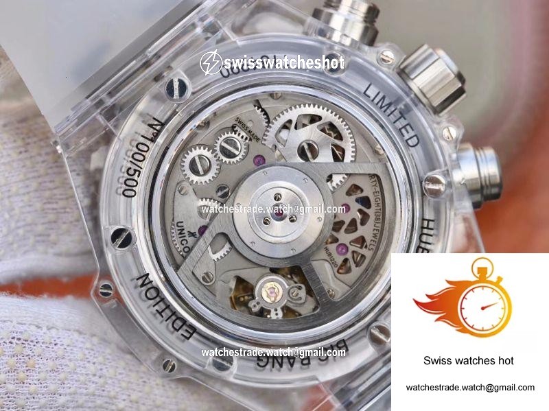 Hublot Big Bang Unico 411.JX.4802.RT Colorful Diamonds Bezel Skeleton Dial 8
