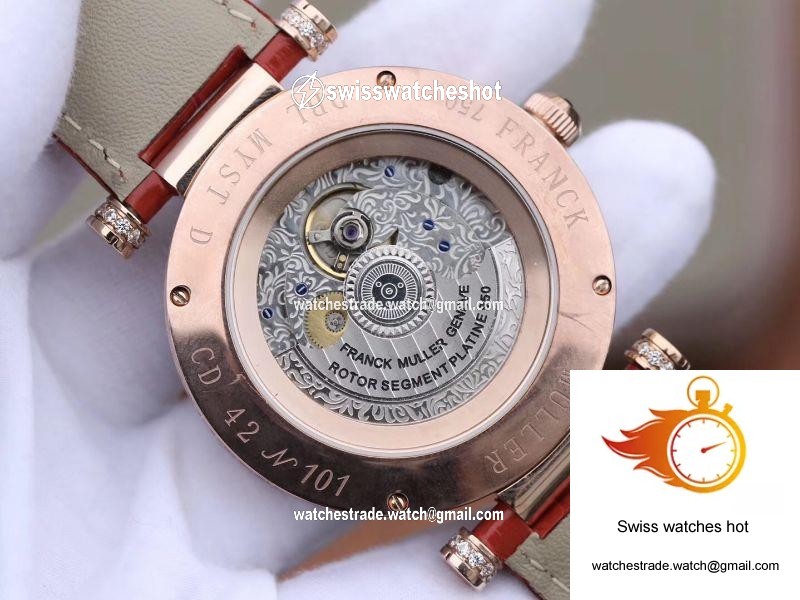 Franck Muller Double Mystery DM42D2RCD GS Factory Rose Gold Diamond Dial 8