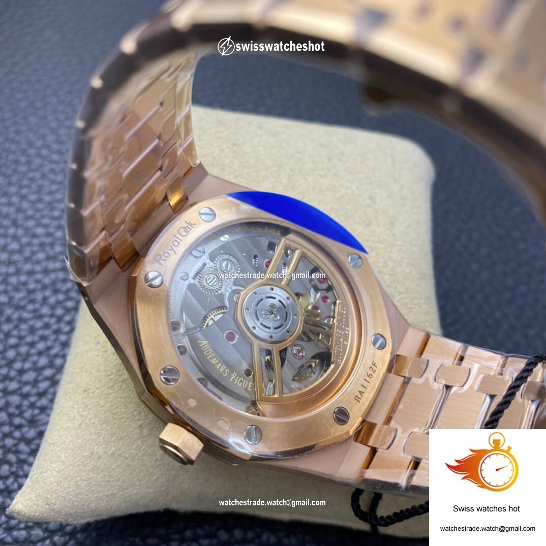 Audemars Piguet Royal Oak 15500 ZF Factory Rose Gold Version White Dial 8
