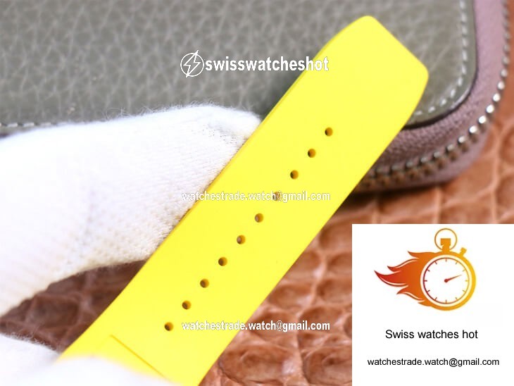 Richard Mille RM35-02 ZF Factory Yellow Rubber Strap 9