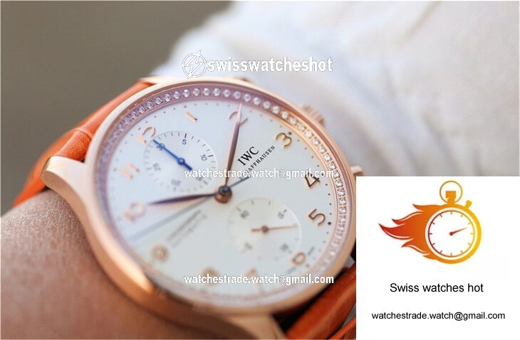 IWC Portuguese ZF Factory Orange Cowhide Strap 9