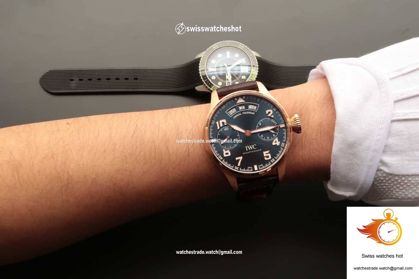 IWC Pilot IW502701 ZF Factory Blue Dial 9