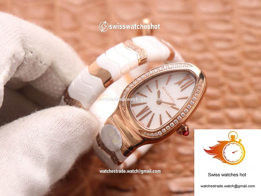 Bvlgari Serpenti 102202 BV Factory Rose Gold White Dial 9
