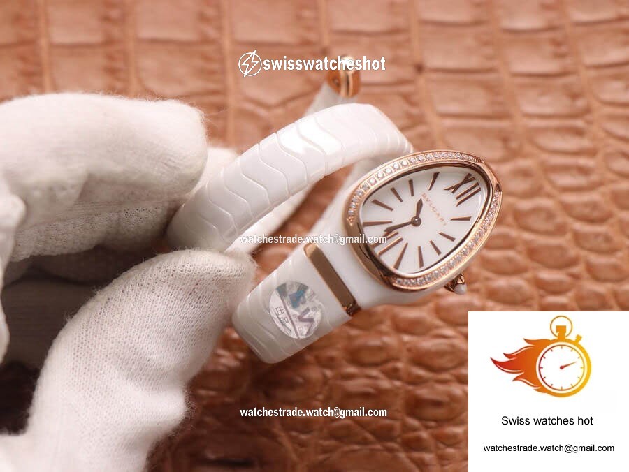 Bvlgari Serpenti 102613 BV Factory White Ceramic Dial 9