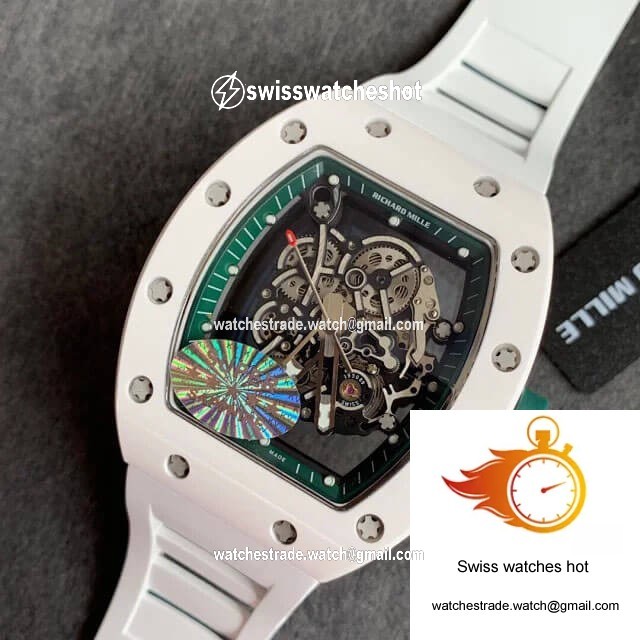 Richard Mille RM055 KV Factory White Ceramic Skeleton Dial 9