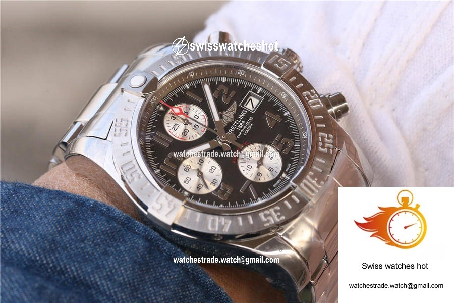 Breitling Avenger II A1338111/F564/170A GF Factory Bituminous Coal Color Dial 9