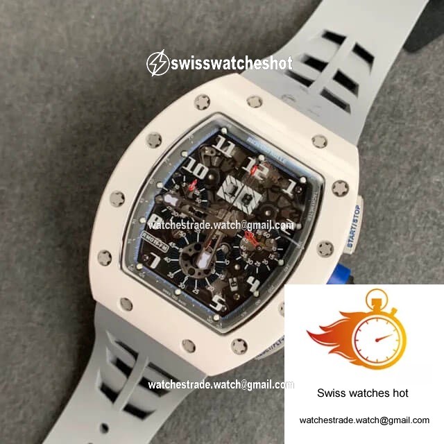 Richard Mille RM-011 KV Factory White Ceramic Case 9