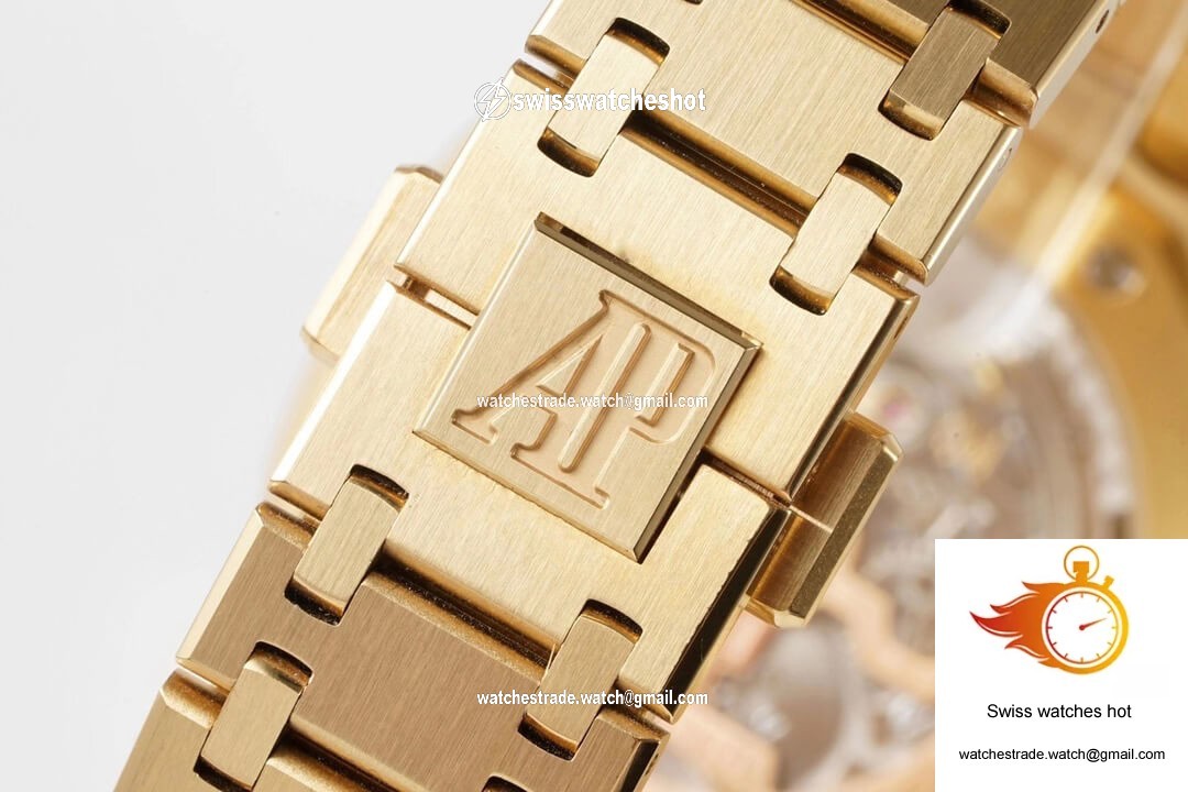 Audemars Piguet Royal Oak 15202BA.OO.1240BA.01 KZ Factory Yellow Gold Blue Dial 9
