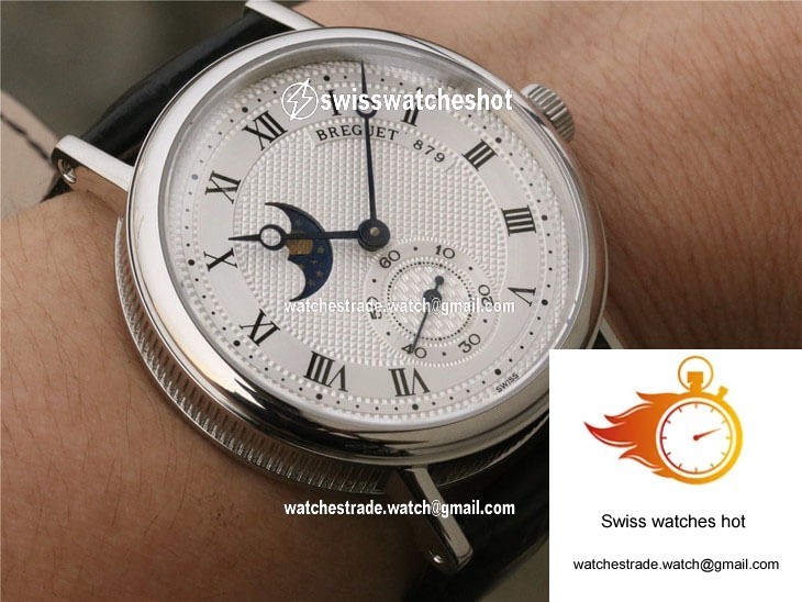 Breguet Classique Moonphase 4396 Stainless Steel White Dial 9