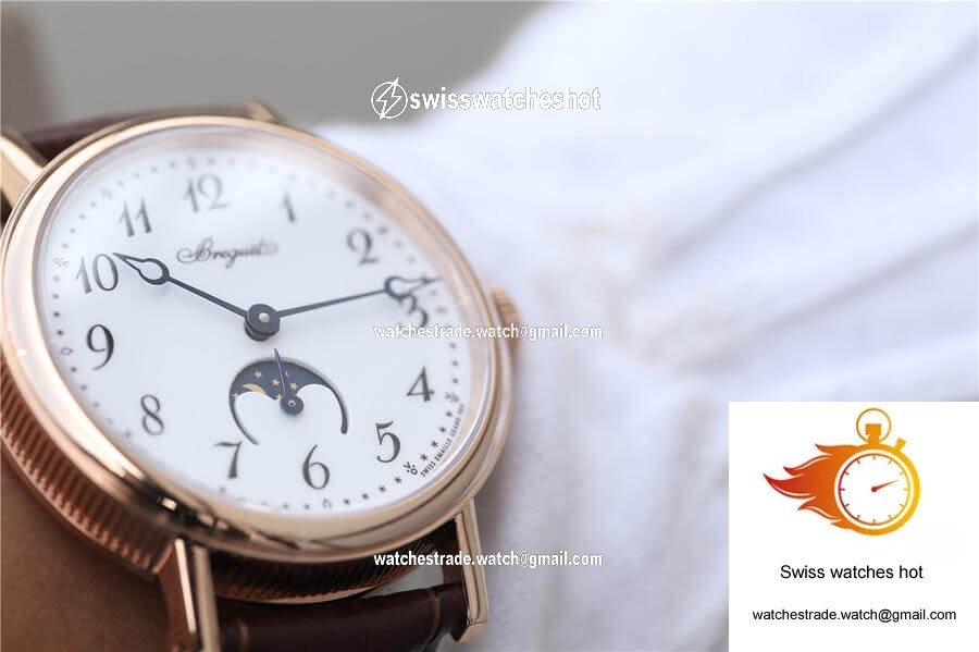 Breguet Classique Moonphase 9087BB TW Factory Rose Gold White Dial 9