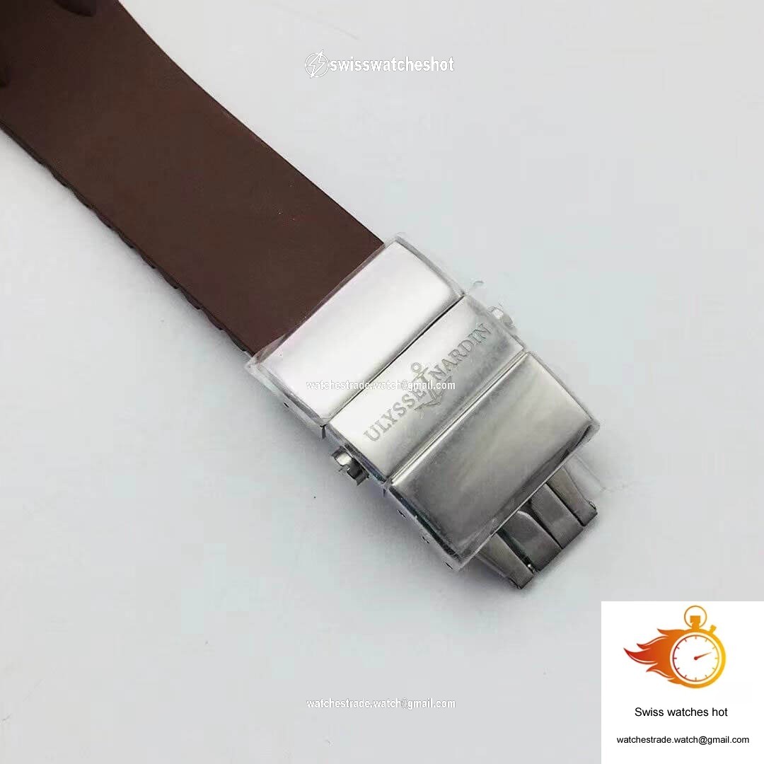 Ulysse Nardin El Toro 322-00 TW Factory Ceramics Brown Dial 9