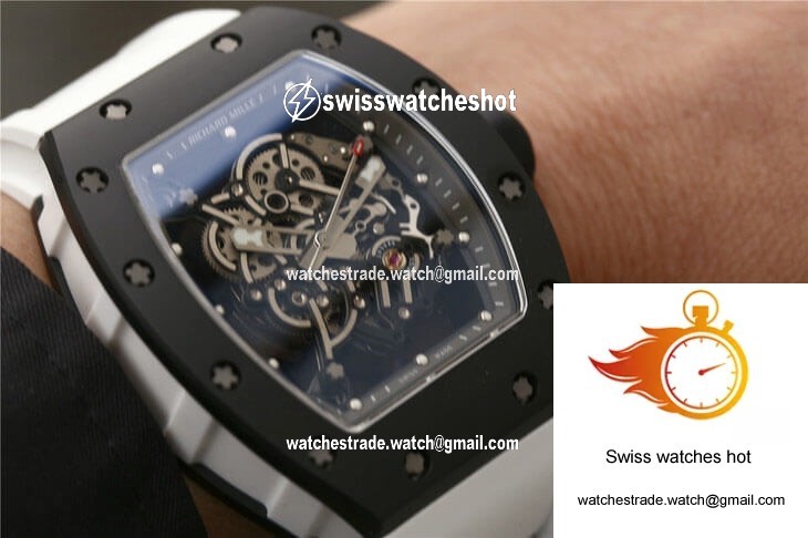 Richard Mille RM055 KV Factory Ceramics White Strap 9