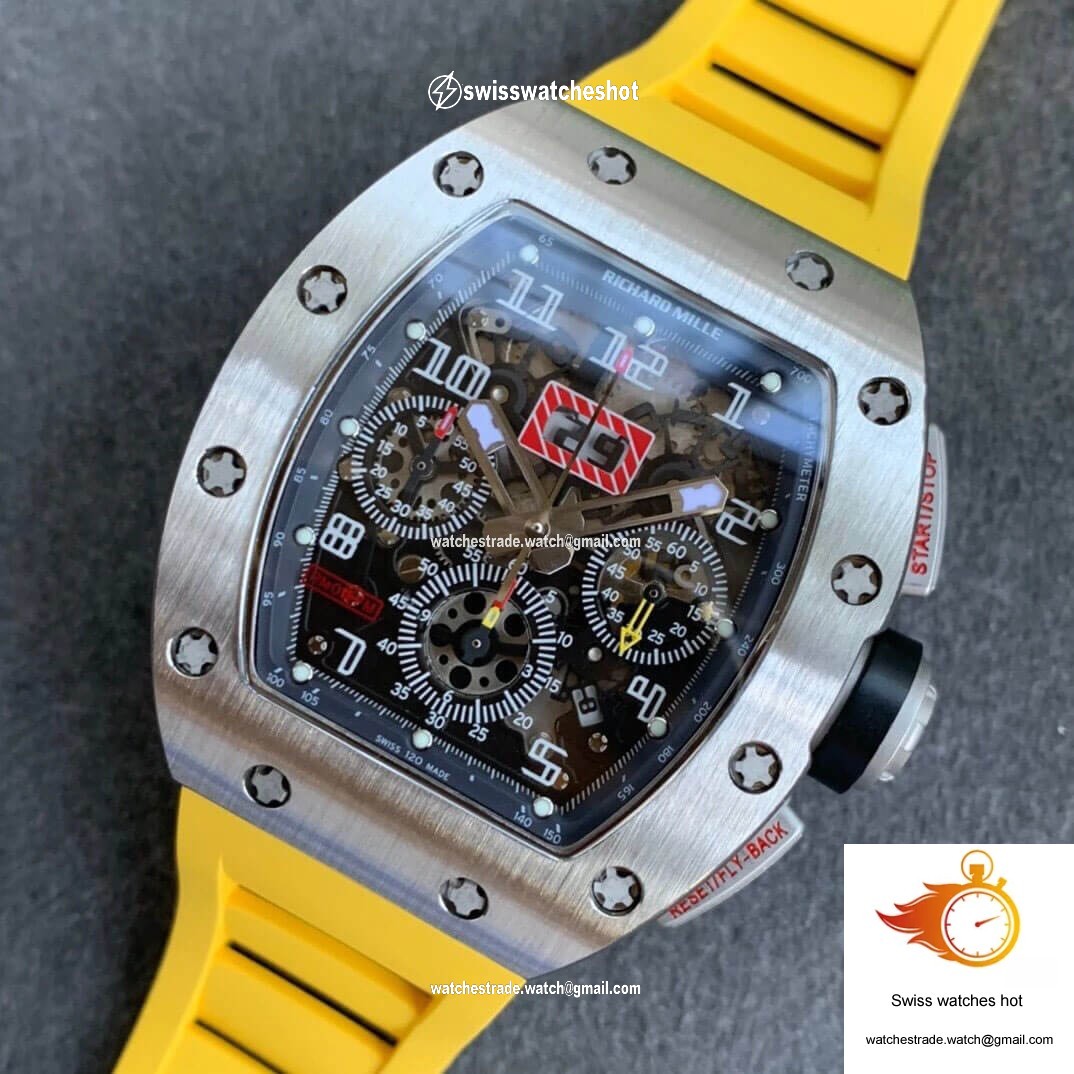 Richard Mille RM11 KV Factory Titanium Yellow Strap 9