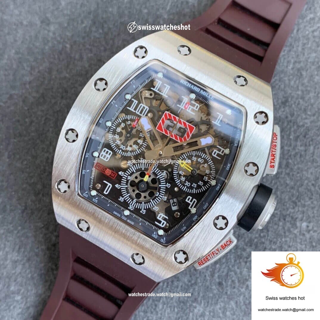 Richard Mille RM11 KV Factory Titanium Brown Strap 9