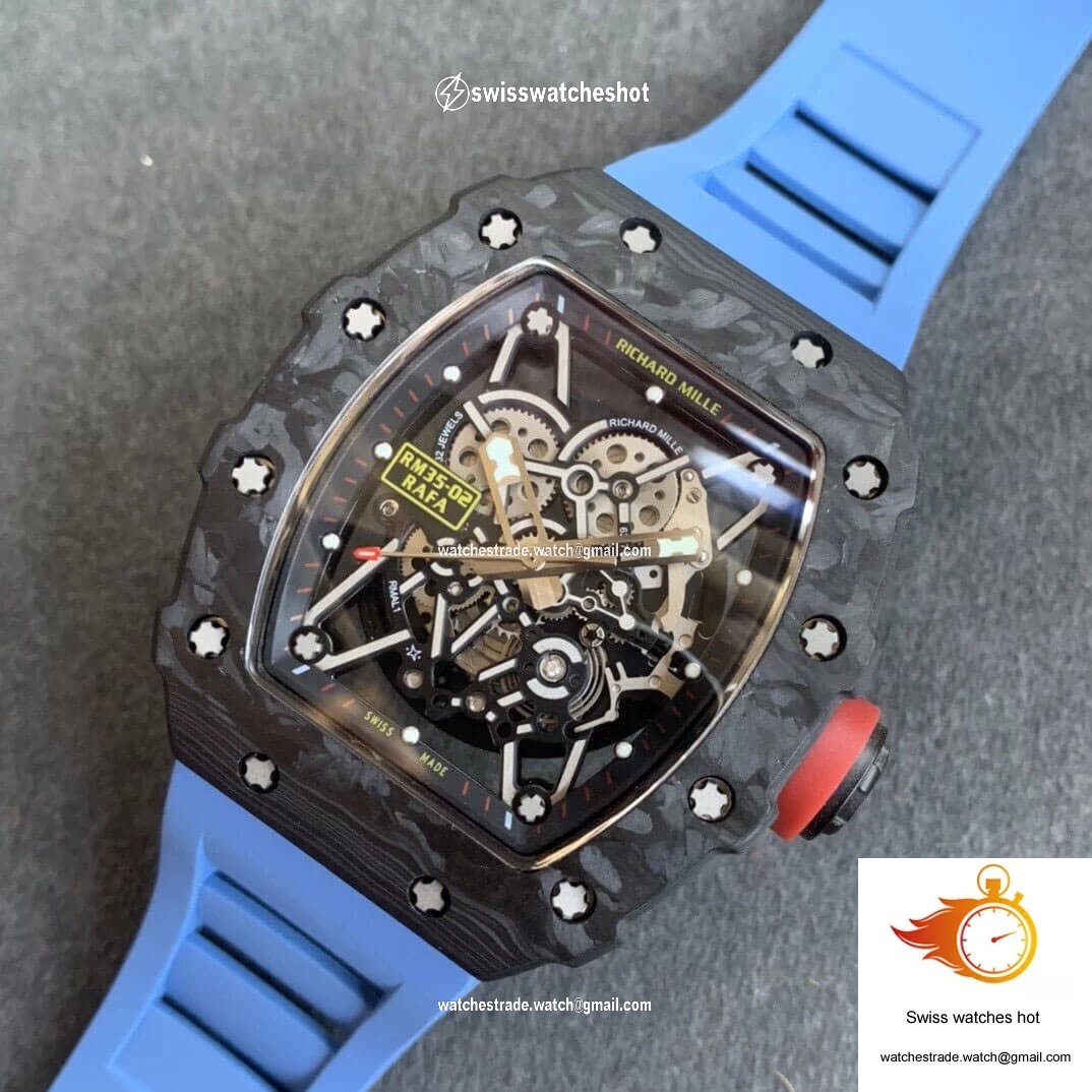 Richard Mille RM35-02 KV Factory V3 Carbon Fiber Shell Hollow Dial 9