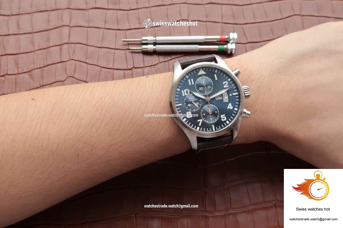IWC Pilot IW377706 ZF Factory Blue Dial 9