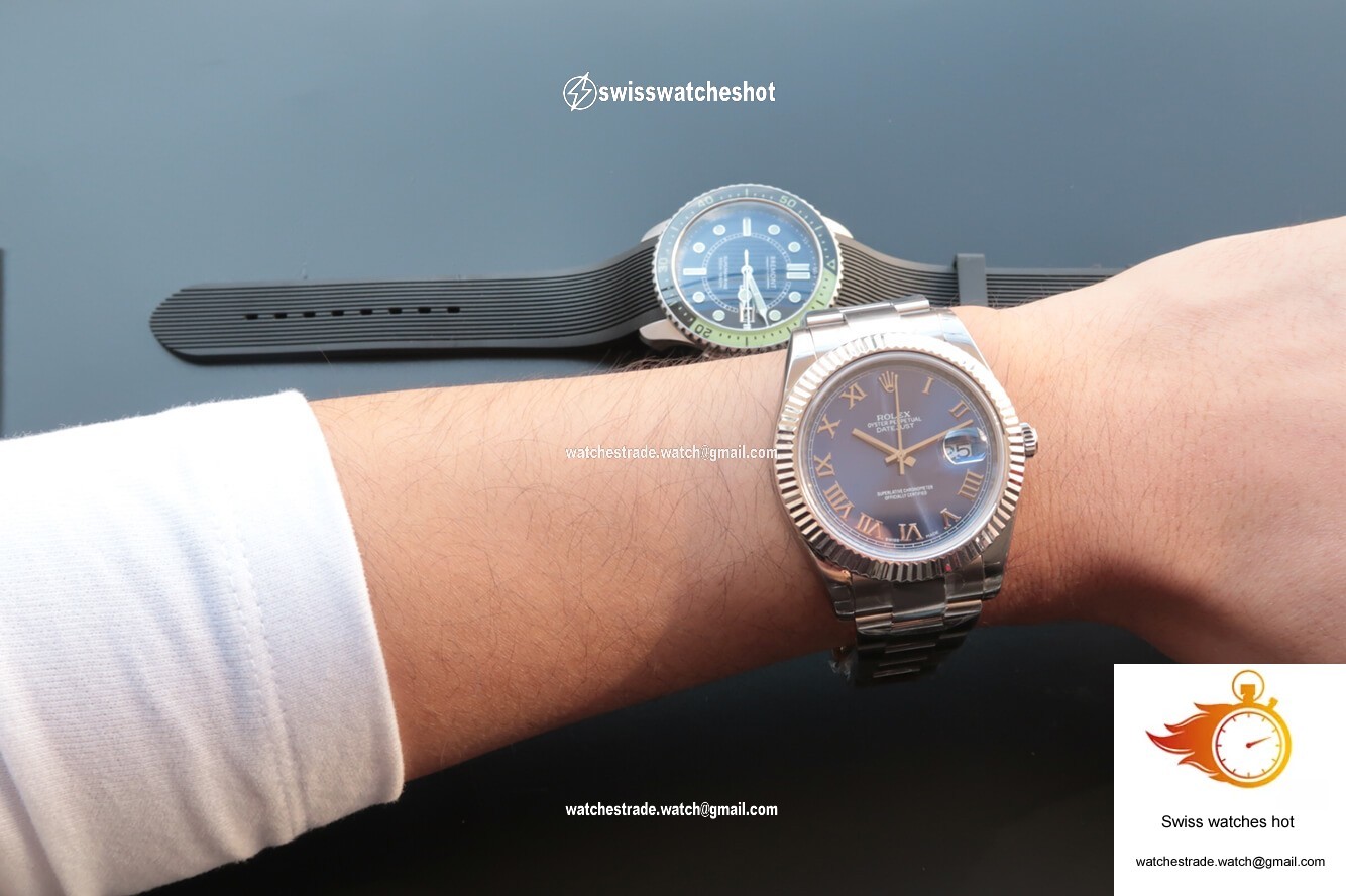 Rolex Datejust 116334 EW Factory Blue Dial 9