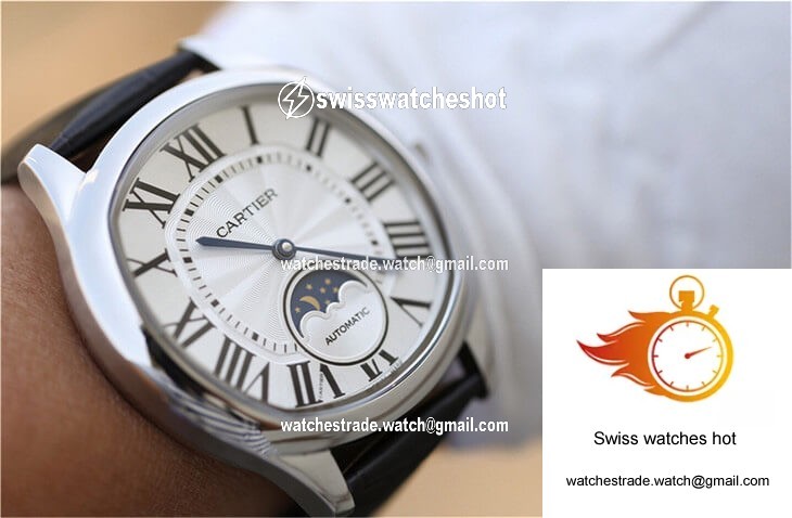 Drive De Cartier Moonphase WSNM0008 Silver Dial 9