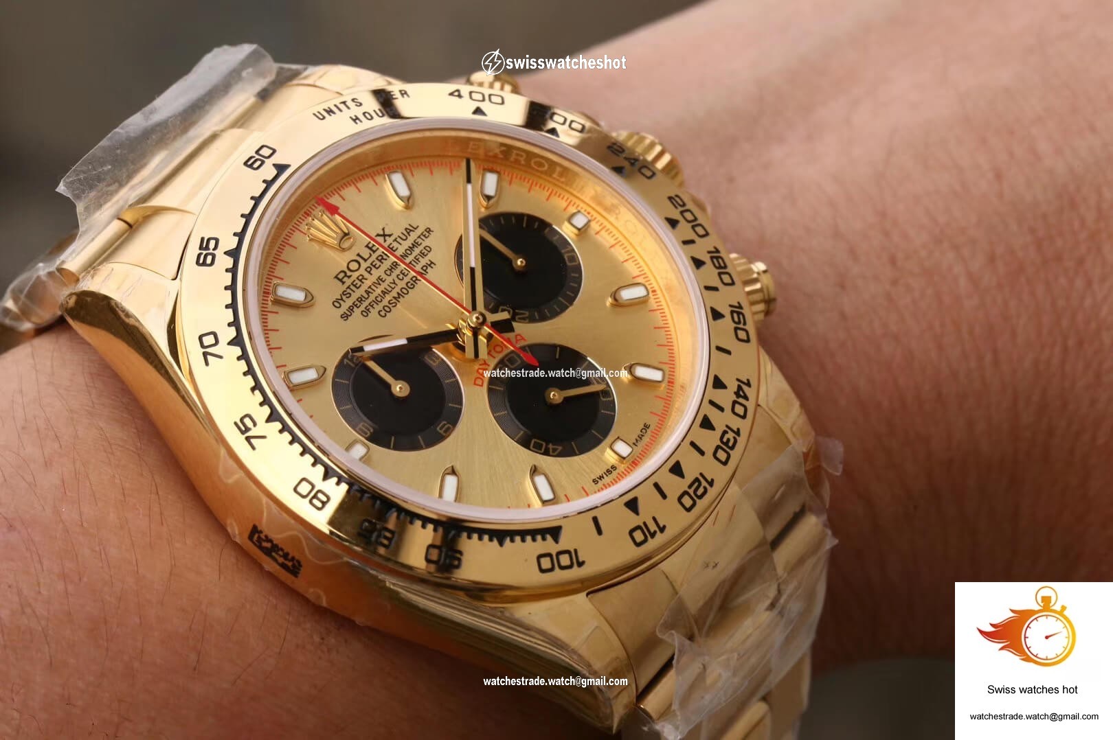 Rolex Daytona Cosmograph 116508 JH Factory Yellow Gold Dial 9