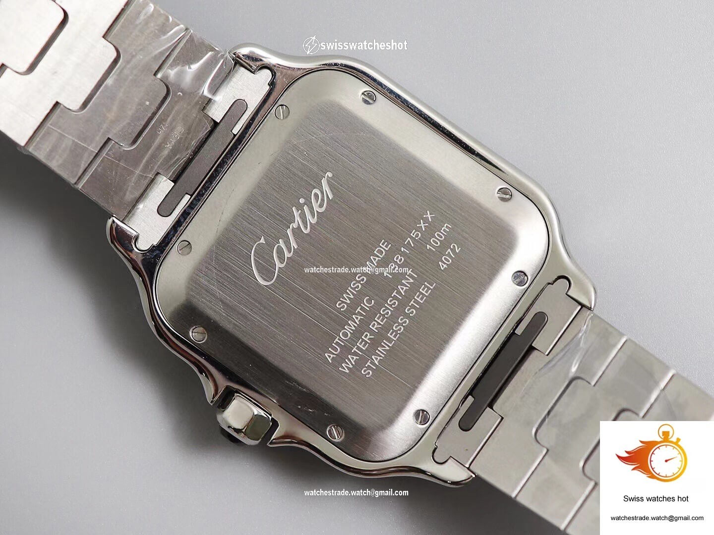 Cartier Santos WSSA0009 BV Factory White Dial 9