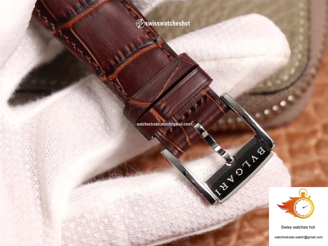 Bvlgari Octo 102705 BV Factory Reddish Brown Dial 9