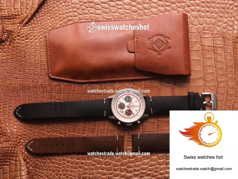 Breitling Navitimer 1 B01 Chronograph 43 TWA Edition AB01219A1G1X1 V9 Factory Silver Dial 9