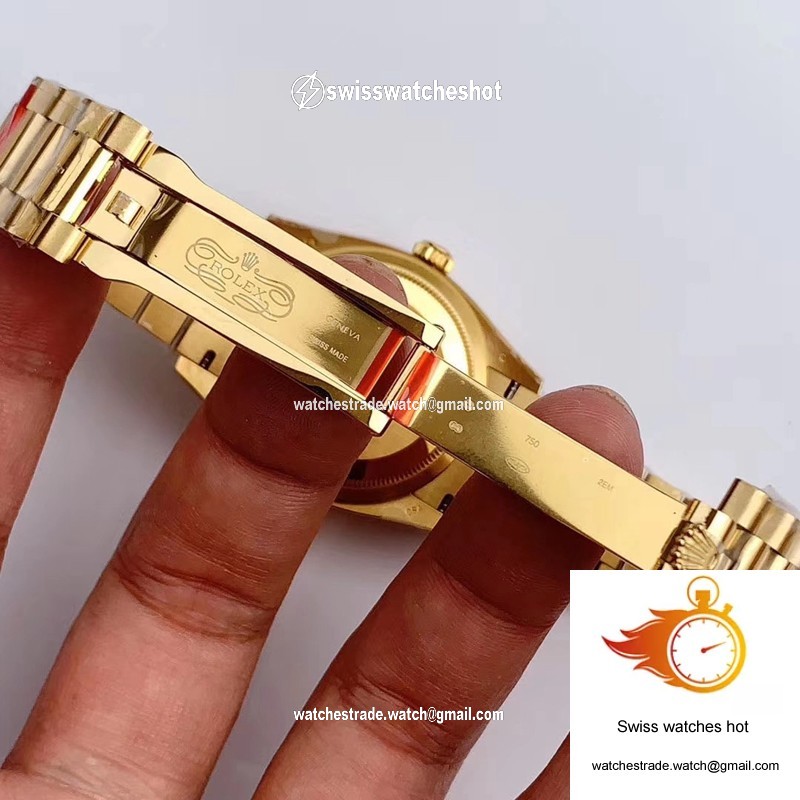 Rolex Day-Date M128238-0045 Yellow Gold EW Factory Champagne Dial 9
