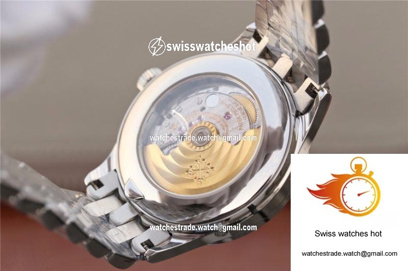 Patek Philippe Complications Annual Calendar 5396G KM Factory Steel Strap White Dial 9