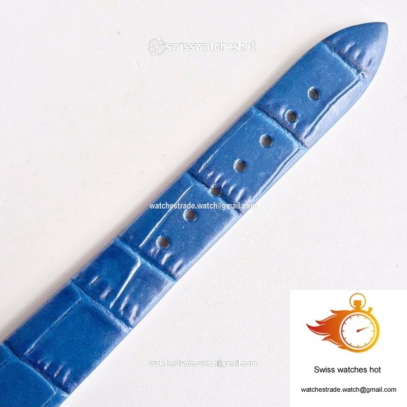 Jaeger-LeCoultre Rendez-Vous 3448420 Blue Leather Strap White Dial 9