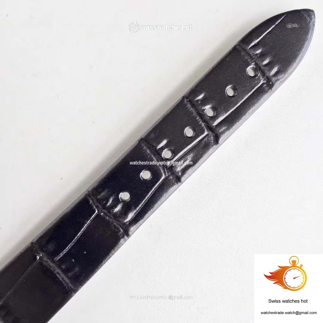 Jaeger-LeCoultre Rendez-Vous 3612420 Black Leather Strap White Dial 9