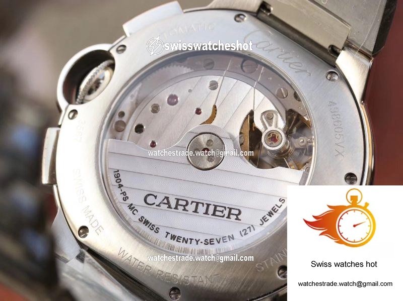Cartier Ballon Bleu Chronograph W6920076 ZF Factory Silver Dial 9