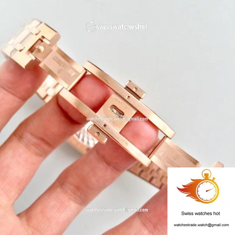 Audemars Piguet Royal Oak Rose Gold Tourbillon Extra Thin 26522 R8 Factory White Dial 9