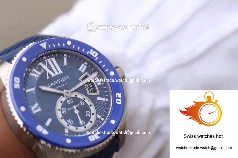 Calibre De Cartier Diver WSCA0010 42MM JF Factory Blue Dial 9