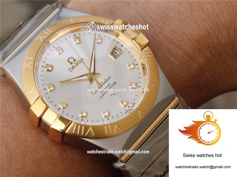 Omega Constellation 123.20.38.21.52.002 V6 Factory White Dial 9