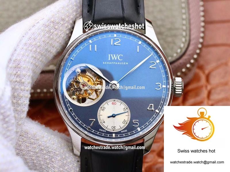 IWC Portuguese Tourbillon IW546302 ZF Factory Blue Dial 9