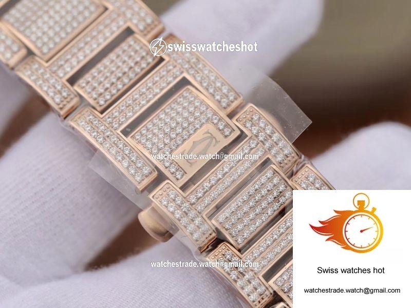 Ballon Bleu De Cartier W69006Z2 42mm TW Factory Rose Gold Diamonds Dial 9