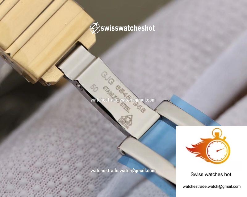 Omega Constellation Ladies 27MM TW Factory 18K Yellow Gold Textured Diamond Dial 9