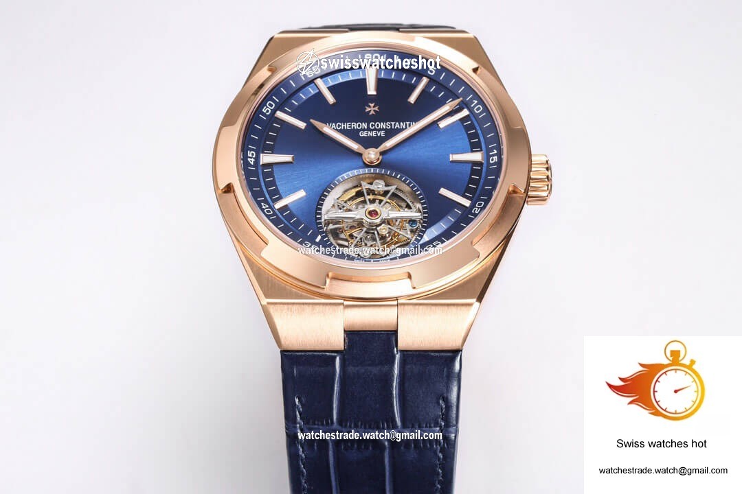 Vacheron Constantin Overseas Tourbillon 6000V/110R-B733 BBR Factory Blue Leather Strap 9