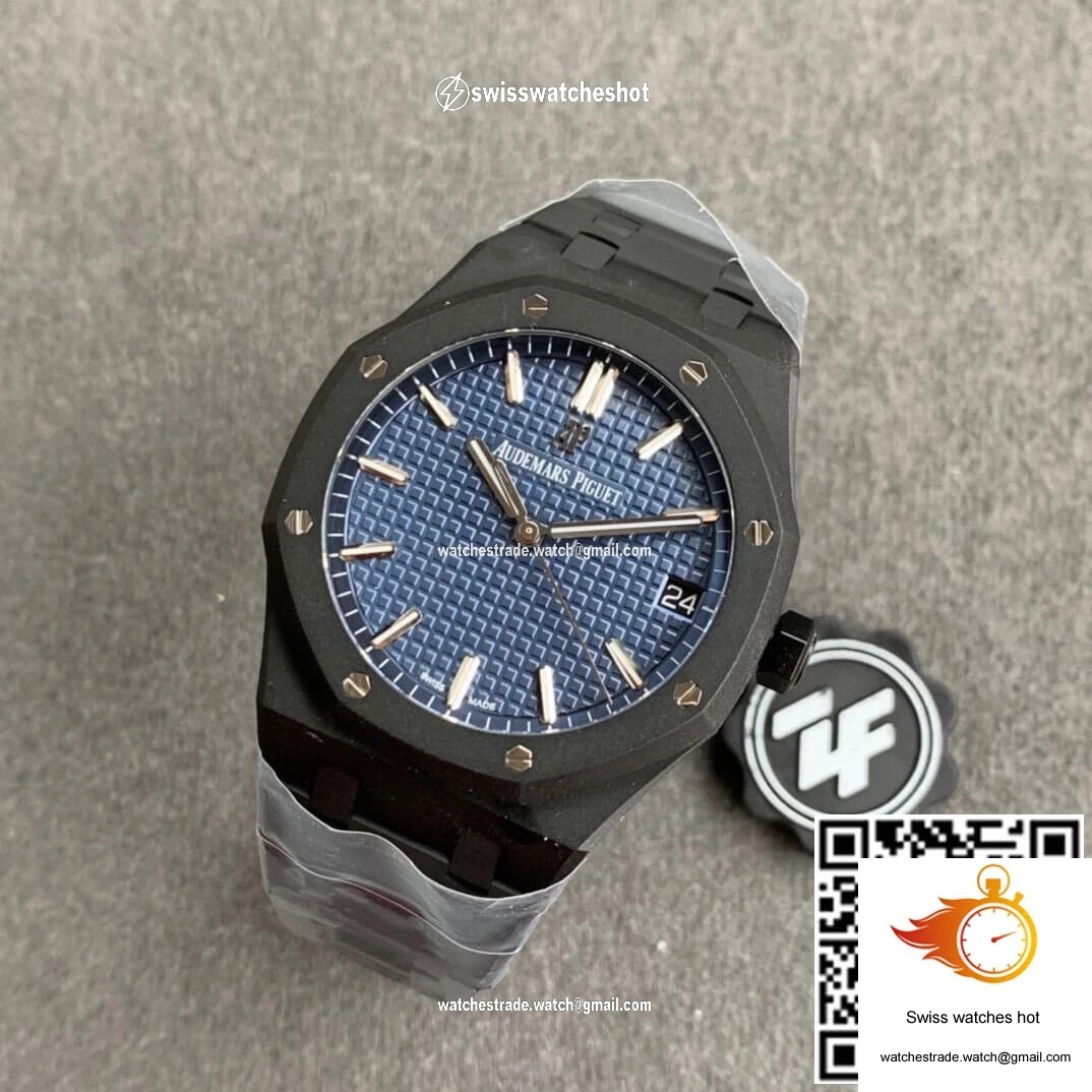 Audemars Piguet Royal Oak 15500 DLC Version ZF Factory Frosted Blue Dial 9