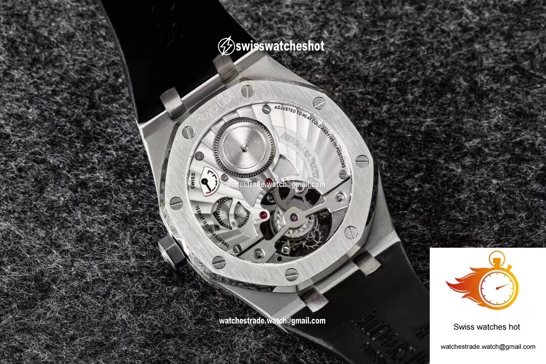 Audemars Piguet Royal Oak Tourbillon R8 Factory V3 Purple Dial Rubber Strap 9