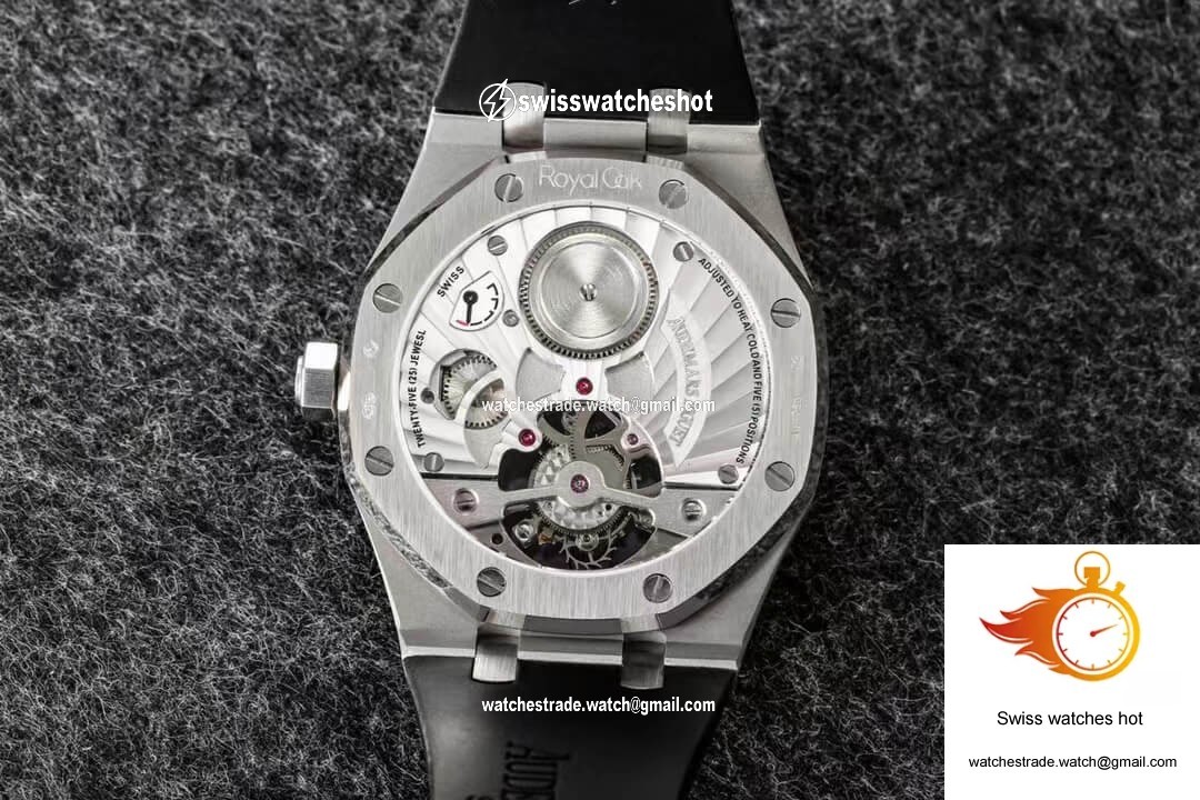 Audemars Piguet Royal Oak Tourbillon R8 Factory V3 Black Rubber Strap 9