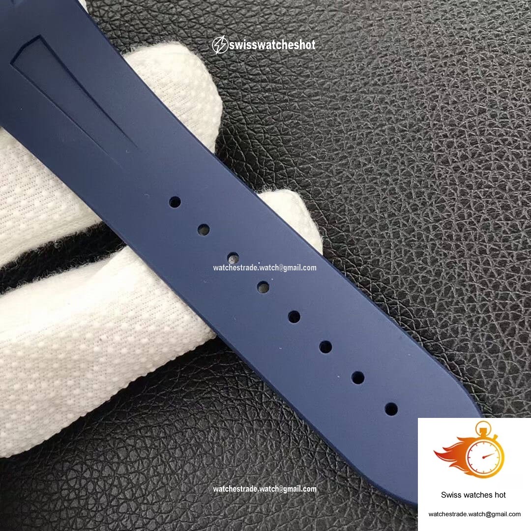 Vacheron Constantin Overseas 47040 8F Factory Blue Rubber Strap 9