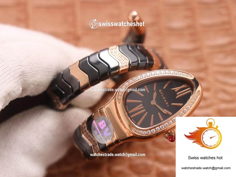 Bvlgari Serpenti BV Factory Rose Gold Diamonds 9