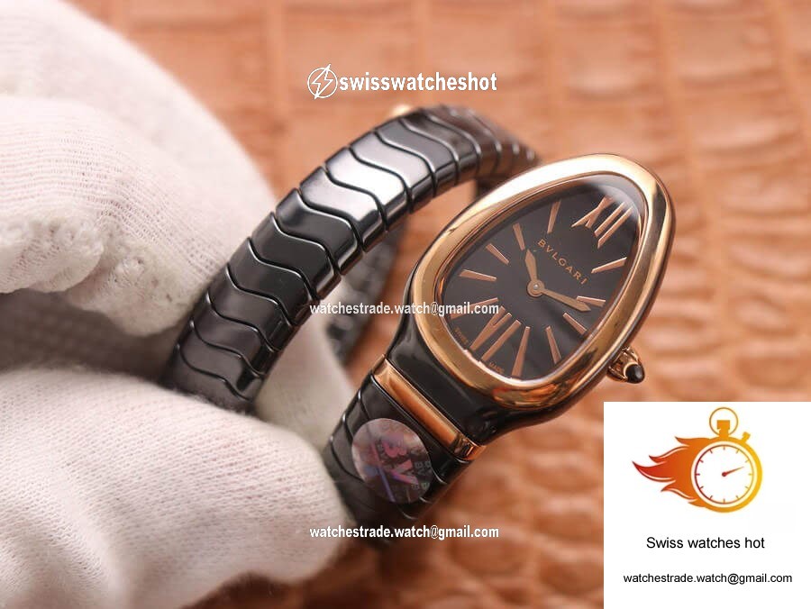 Bvlgari Serpenti 102735 BV Factory Rose Gold Black Dial 9