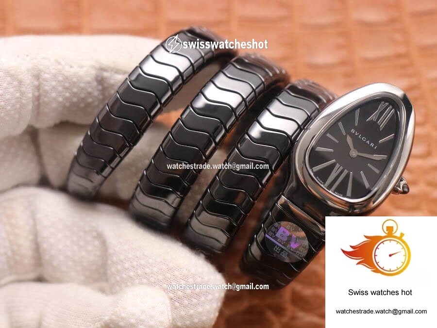 Bvlgari Serpenti BV Factory Black Ceramic Dial 9