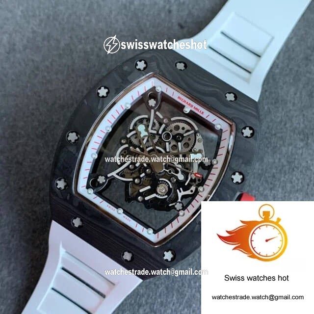 Richard Mille RM055 KV Factory V2 Carbon Fiber Black Case 9