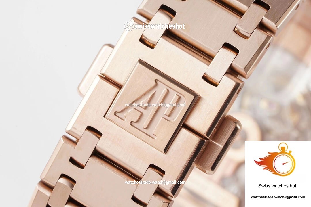 Audemars Piguet Royal Oak 15202OR.OO.1240OR.01 KZ Factory Rose Gold Blue Dial 9