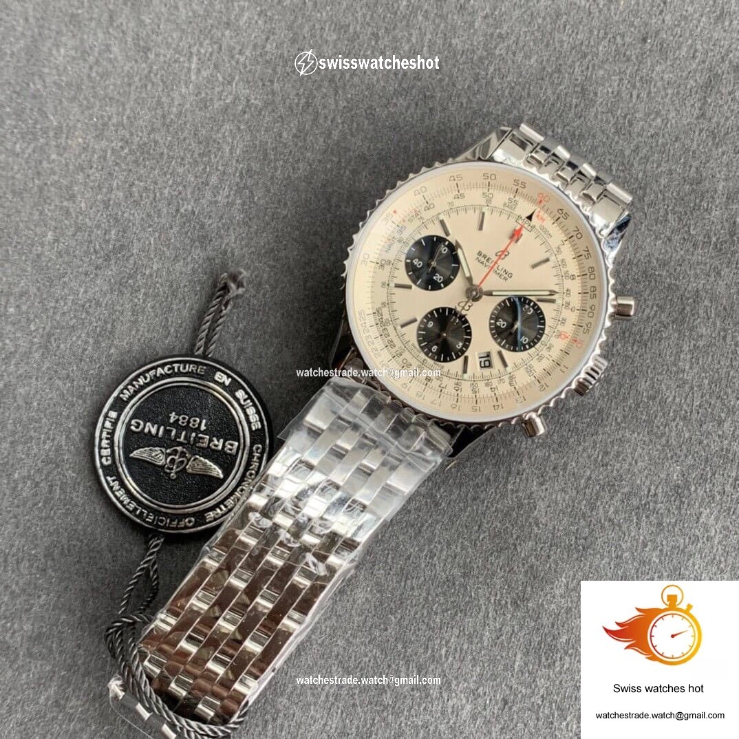 Breitling Navitimer 1 B01 AB0121211G1A1 GF Factory Silver Dial 9